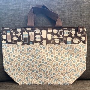 NEW, NEVER USED thirty-one Thermal Tote - Coffee & Tea Pattern